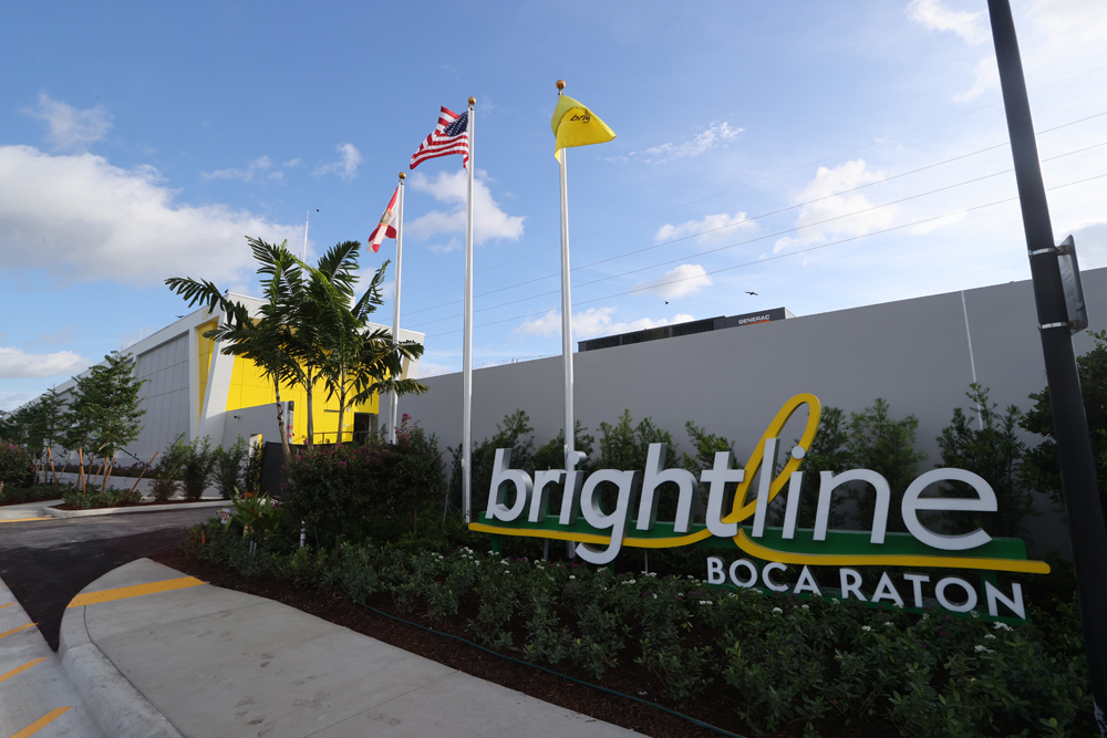 Estação do Brightline, em Boca Raton