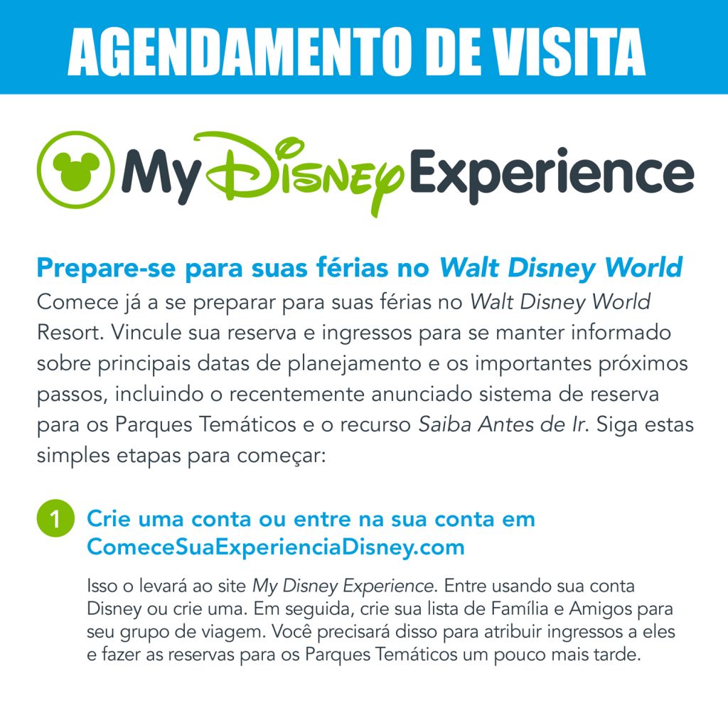 My Disney Experience: passo a passo